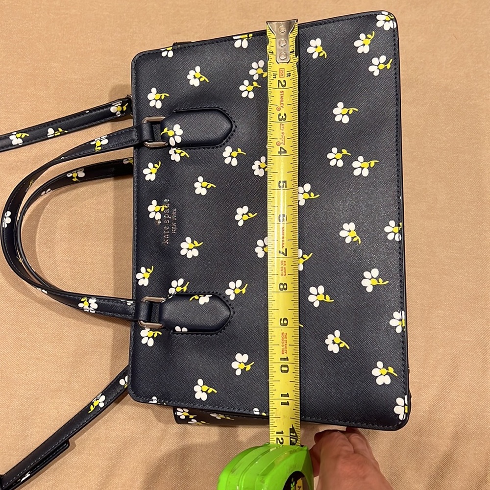 Kate Spade Laurel Way Daisy Toss Reese Satchel Saffiano leather. Nightcap color. - Picture 8 of 8